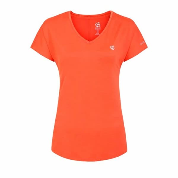 Kortærmet T-shirt til Kvinder Dare 2b Dare to Be Vigilant Orange