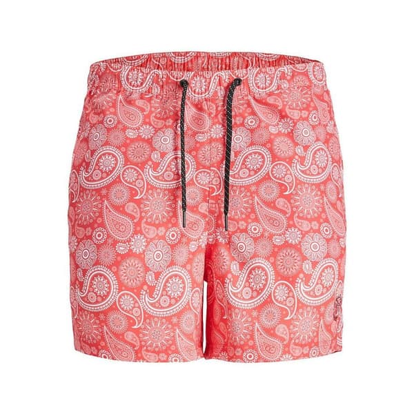 Miesten uimahousut SQUAD Jack & Jones PAISLEY 12234512 Pinkki