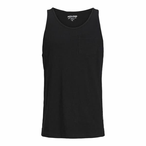 Miesten hihaton paita Jack & Jones Tampa Slub Musta