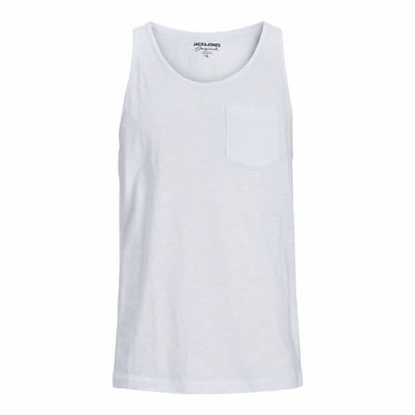 Miesten hihaton paita Jack & Jones Tampa Slub Valkoinen