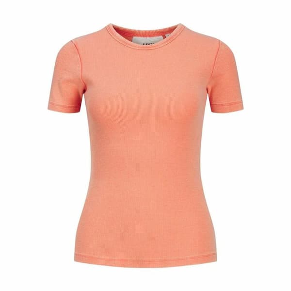 T-shirt med kortärm Dam Jack & Jones Jxfrankie Wash Ss Korall