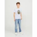 Miniatyrbillede 2 af 8: Børne Kortærmet T-shirt Jack & Jones Jorheavens Hvid