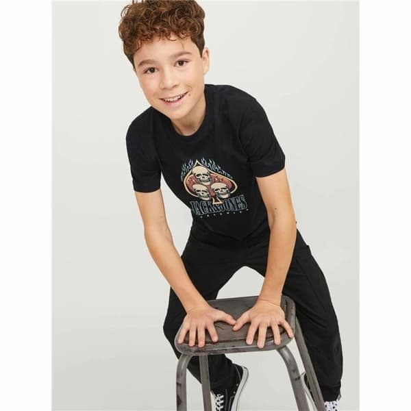 Børne Kortærmet T-shirt Jack & Jones Jorheavens Sort