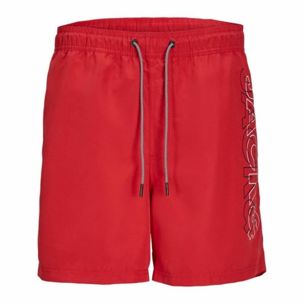 Barn Baddräkt Jack & Jones Double Logo Ly Sn Mni  Röd
