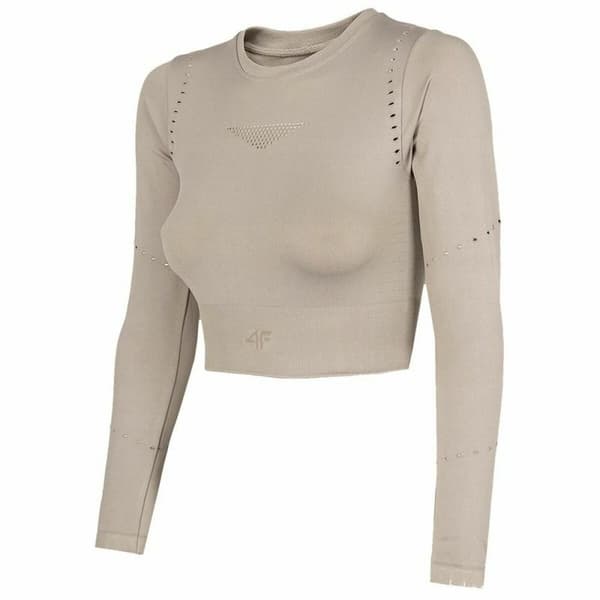 Naisten huputon collegepaita 4F Beige