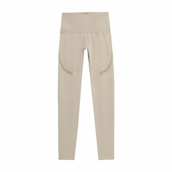 Sport leggins til kvinder 4F Functional SPDF012 Beige