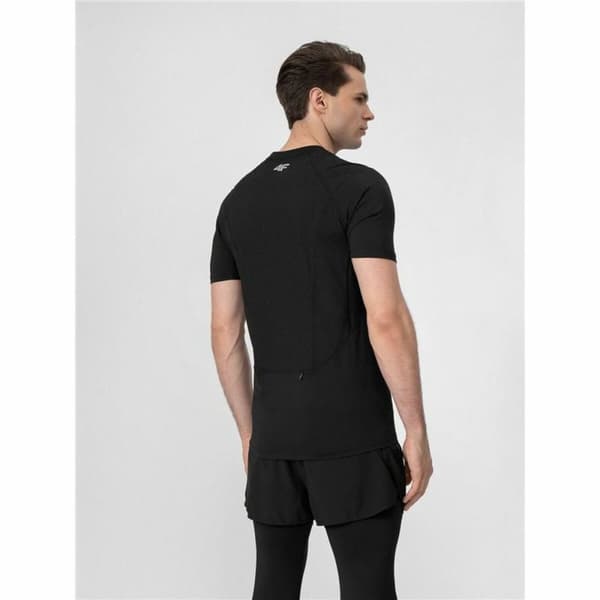Kortærmet T-shirt til Mænd 4F Run Sort