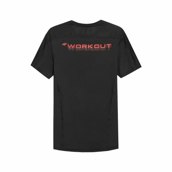 T-shirt med kortärm Herr 4F TSMF019  Svart