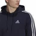 Miniatyrbild 6 av 7: Tröja med huva Herr Adidas Essentials 3 Stripes Marinblå