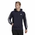 Miniatyrbild 2 av 7: Tröja med huva Herr Adidas Essentials 3 Stripes Marinblå