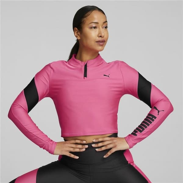 Langærmet T-shirt til Kvinder Puma Fuchsia Pink