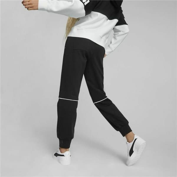 Aikuisten verkkahousut Puma Colorblock Musta Nainen