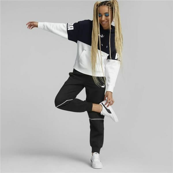 Aikuisten verkkahousut Puma Colorblock Musta Nainen