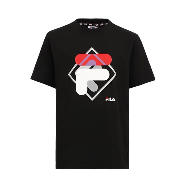 Børne Kortærmet T-shirt Fila FAT0340 80010 Sort