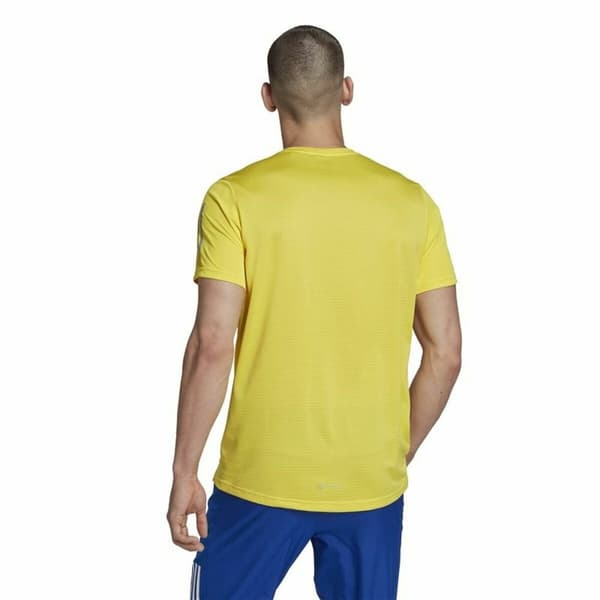 T-shirt med kortärm Herr Adidas Graphic Tee Shocking Gul