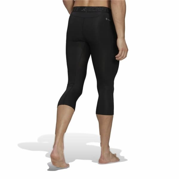 Miesten urheilutrikoot Adidas Tech fit 7/8 Musta