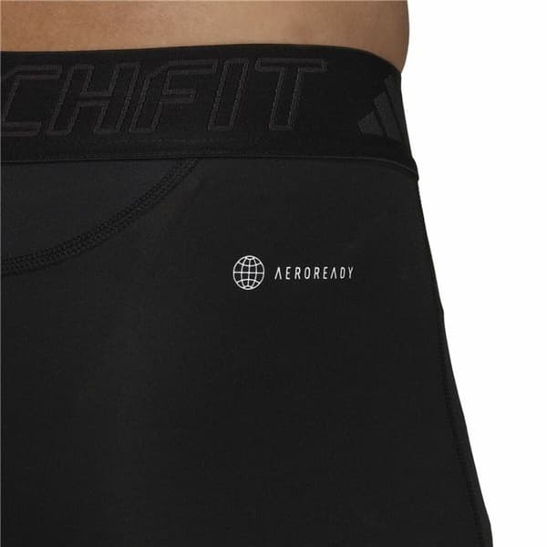 Miesten urheilutrikoot Adidas Tech fit 7/8 Musta