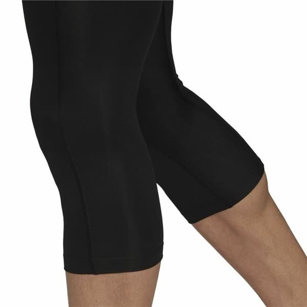 Miesten urheilutrikoot Adidas Tech fit 7/8 Musta