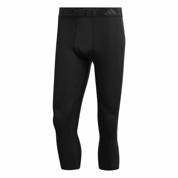 Miesten urheilutrikoot Adidas Tech fit 7/8 Musta