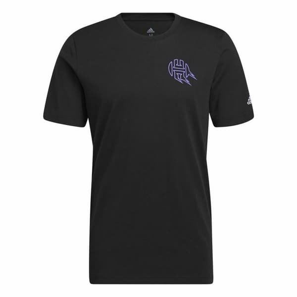 T-shirt med kortärm Herr Adidas Avatar James Harden Graphic Svart