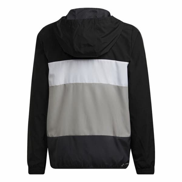 Lasten urheilutakki Adidas Coupe-Vent Colorblock Musta