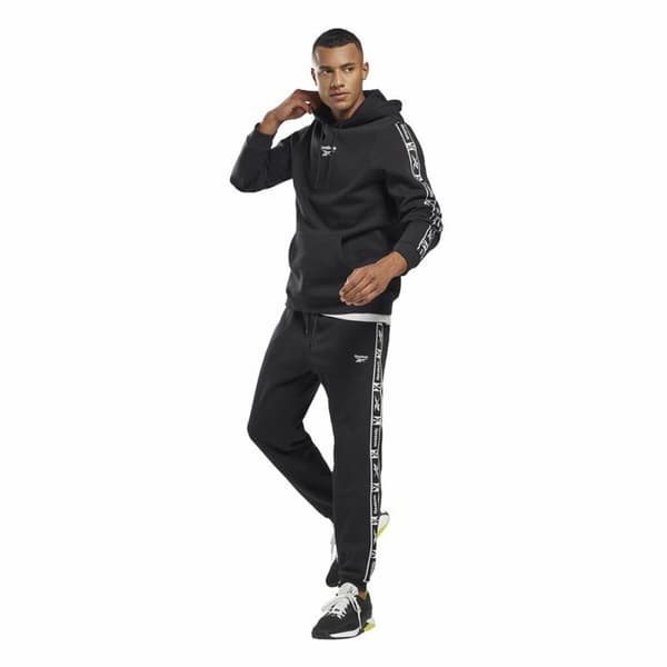 Lange sportsbukser Reebok Ri Tape Sort