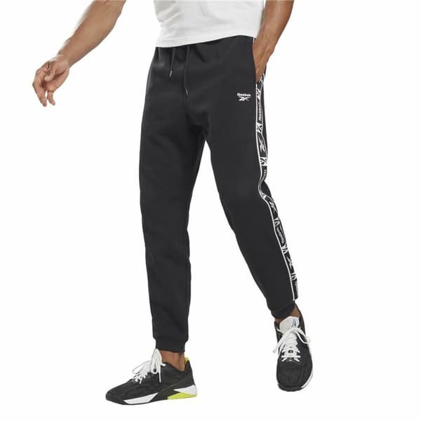 Lange sportsbukser Reebok Ri Tape Sort