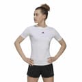 Miniatyrbillede 6 af 7: Kortærmet T-shirt til Kvinder Adidas Techfit Training Hvid