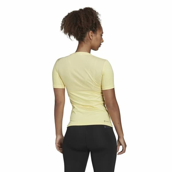 T-shirt med kortärm Dam Adidas Techfit Training Gul