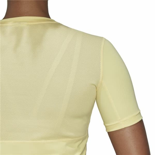T-shirt med kortärm Dam Adidas Techfit Training Gul
