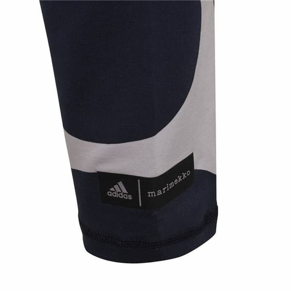 Pitkät urheiluhousut Adidas Valkoinen Nainen Musta