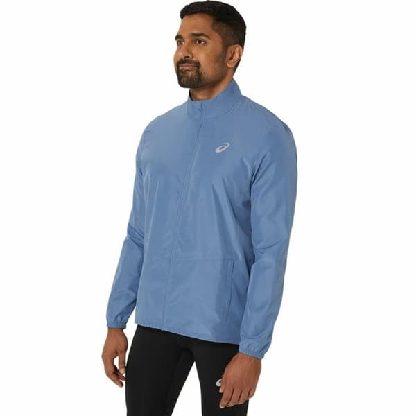 Sport Jakke til Mænd Asics Core Blå Hvid