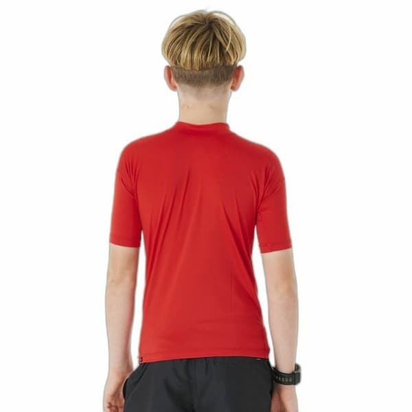 T-shirt med kortärm Barn Rip Curl Corps L/S Rash Vest Röd Lykra Surfing