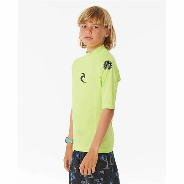 Barn T-shirt med kortärm Rip Curl Wave Upf Limegrön
