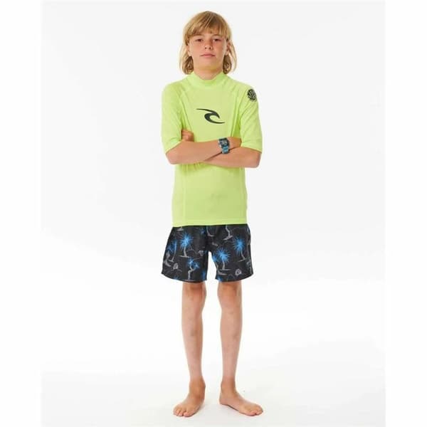 Barn T-shirt med kortärm Rip Curl Wave Upf Limegrön