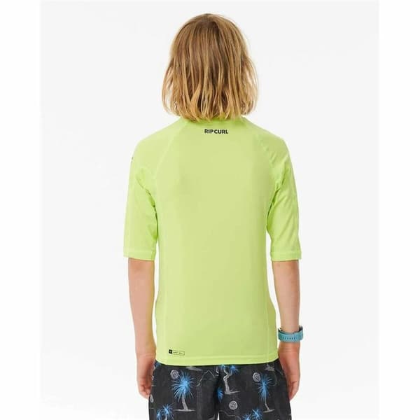 Barn T-shirt med kortärm Rip Curl Wave Upf Limegrön