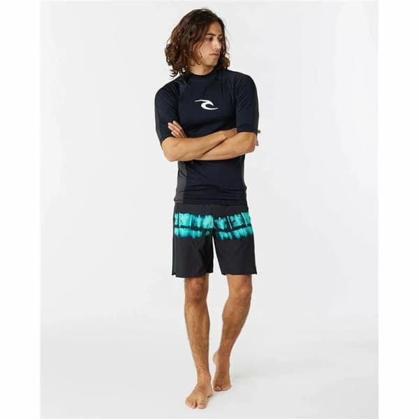 T-shirt med kortärm Herr Rip Curl Waves pf Svart