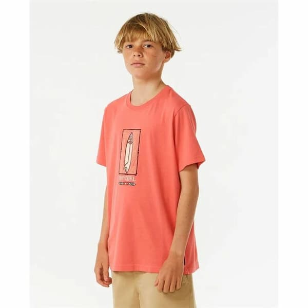 T-shirt med kortärm Herr Rip Curl Lost Island Orange