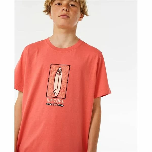 T-shirt med kortärm Herr Rip Curl Lost Island Orange