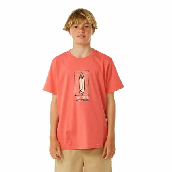 T-shirt med kortärm Herr Rip Curl Lost Island Orange