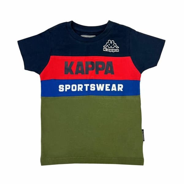 Barn T-shirt med kortärm Kappa 8056M00058 Marinblå