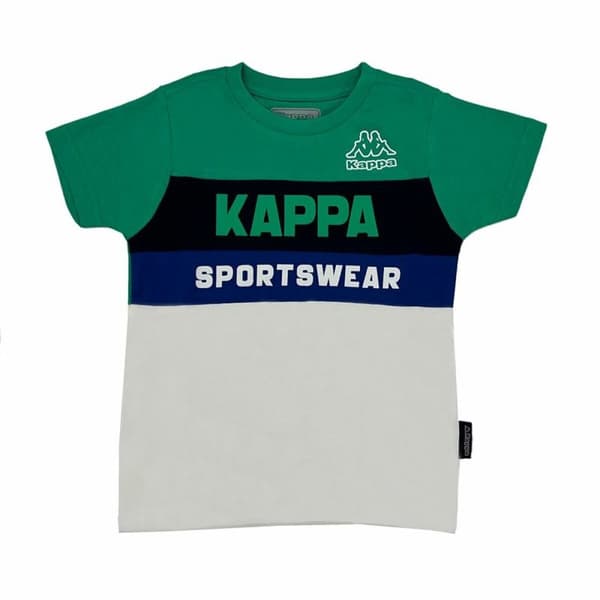 Barn T-shirt med kortärm Kappa 8056M00058 Mörkgrön