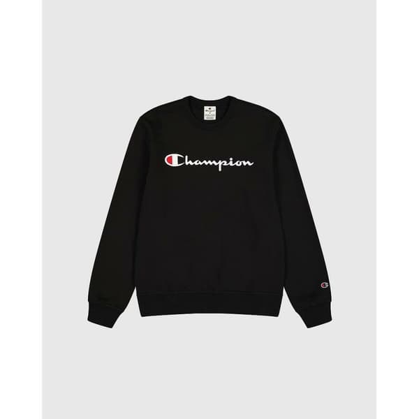 Miesten huputon collegepaita Champion CREWNECK SWEATSHIRT 220254 NBK Musta