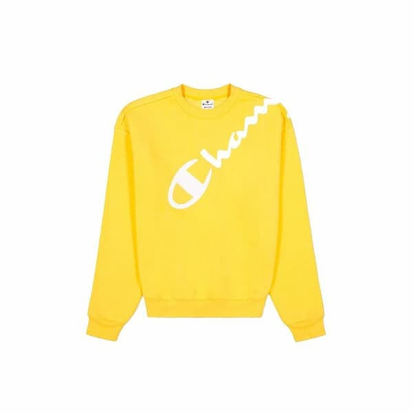 Sweaters uden Hætte til Kvinder Champion Gul