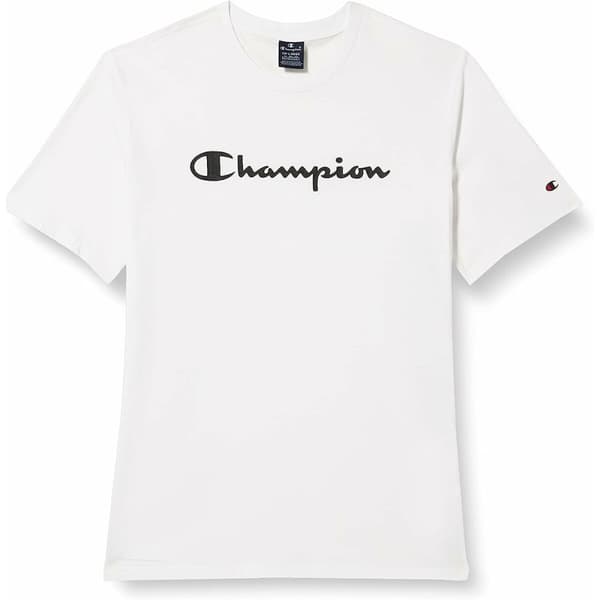 T-shirt med kortärm Herr Champion Crewneck Vit