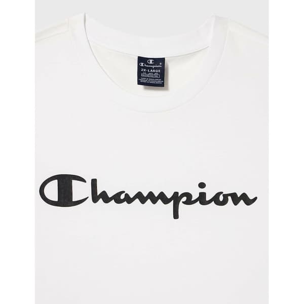 T-shirt med kortärm Herr Champion Crewneck Vit