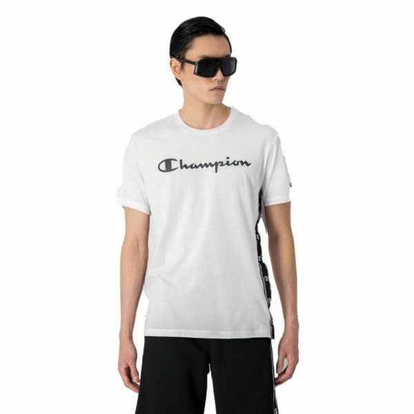 T-shirt med kortärm Herr Champion Crewneck Vit