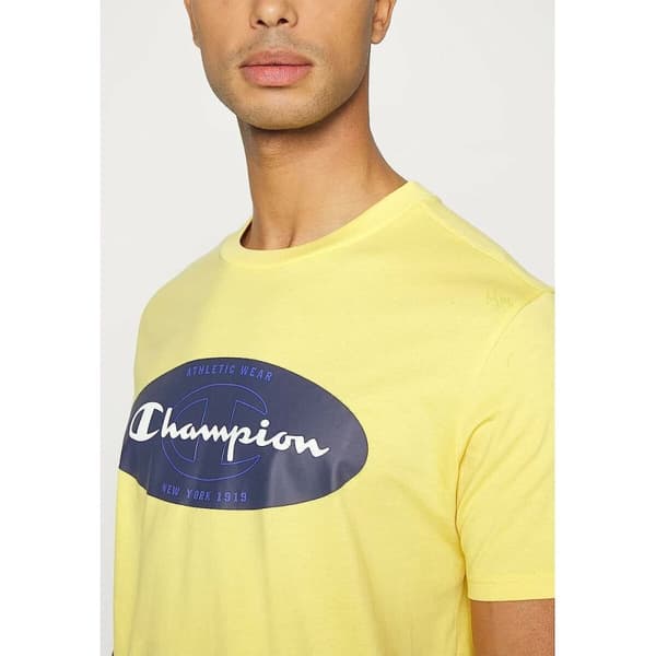Miesten T-paita Champion Crewneck Keltainen