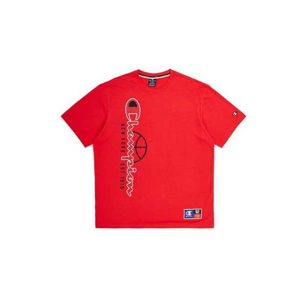 T-shirt med kortärm Herr Champion Crewneck Röd