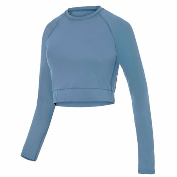 Langærmet T-shirt til Kvinder Joluvi Blå Indigo